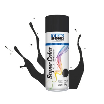 Tinta Aerosol Preto Fosco  Alta Temperatura 350 ml